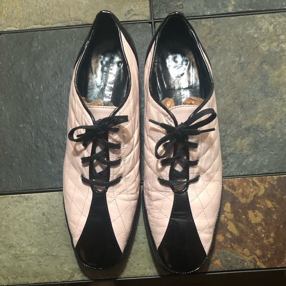 Amalfi by Rangoni Fashion Sneakers Women Size 8.5M - Pink with Black Patent Trim - Picture 2 of 12